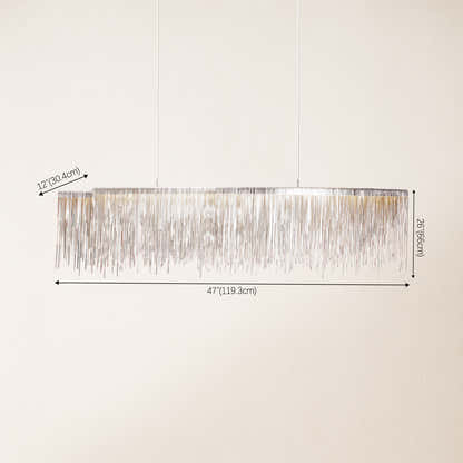 Teresa Cadena Metal Tassel Dining Room Light 47"W