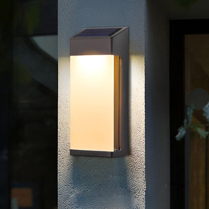 Kraken Rectangular Solar Outdoor Wall Light 2 Pcs