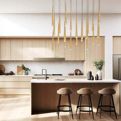 Anthropology Rectangle Crystal Pendant 54"W