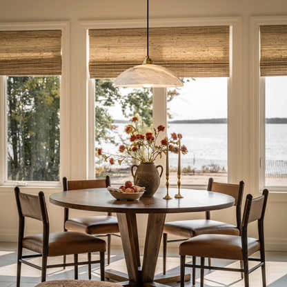 Dadaly Alabaster Modern Small Art Pendant 16"D