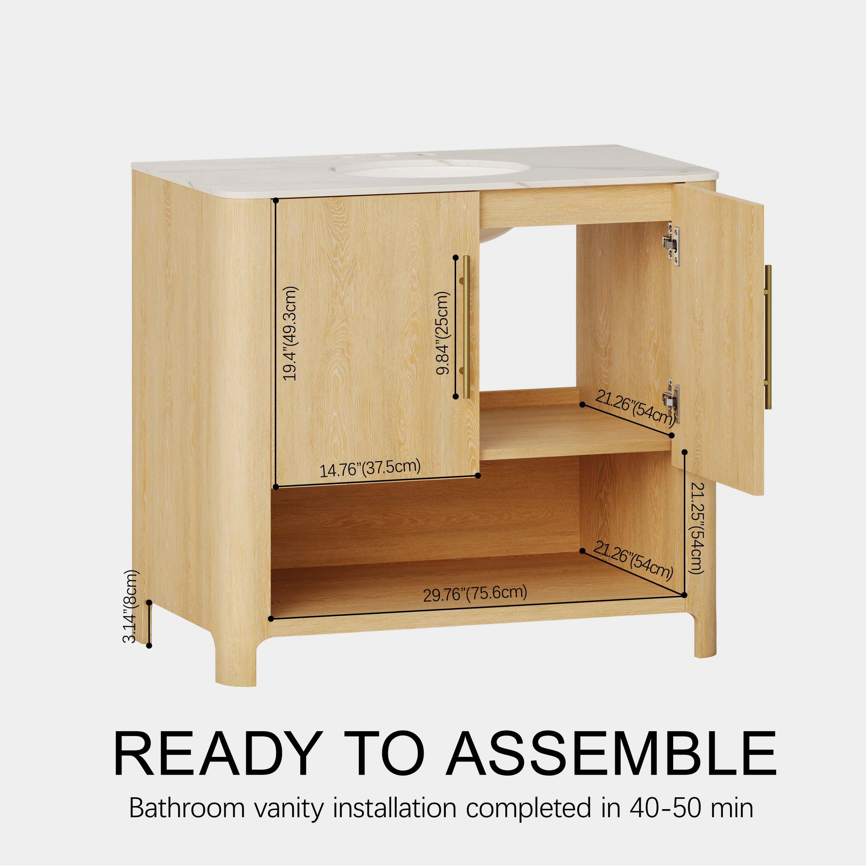 Jude Bathroom Vanity 92cm W