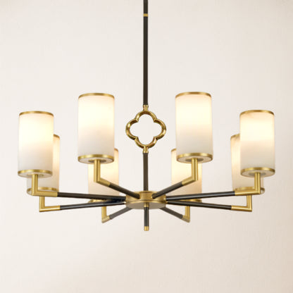 Moral Multi-layer Branda Alabaster Round chandelier 34"D