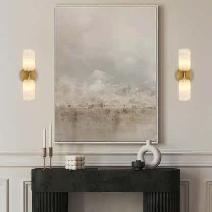 Axis Alabaster Wall Sconce 14"H