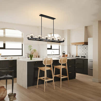 Vellum Rectangular Chandelier 68"W