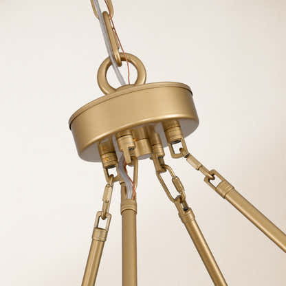 Vellum Crystal Round Chandelier 59"D