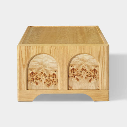 Aurora Oak Coffee Table and Media Console Set