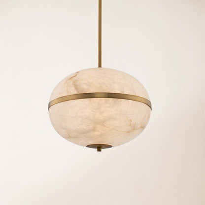 Dadaly Alabaster Small Art Canterbury LED Mini Pendant 16"H