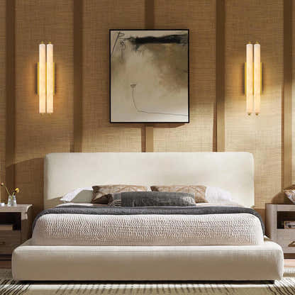 Clara Glow Alabaster Double Wall Sconce 19"H