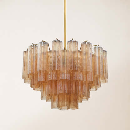 Dawel Glass Round Chandelier 24"D