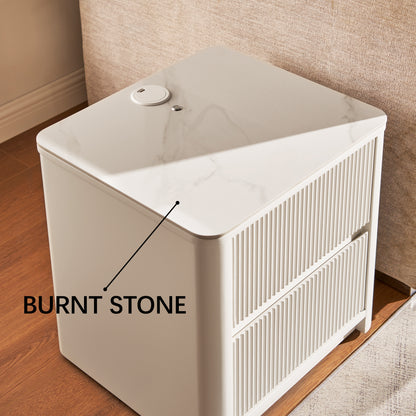 Celia Burnt Stone Nightstand 20"