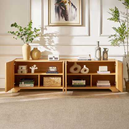 Aurora Oak Media Console 80"