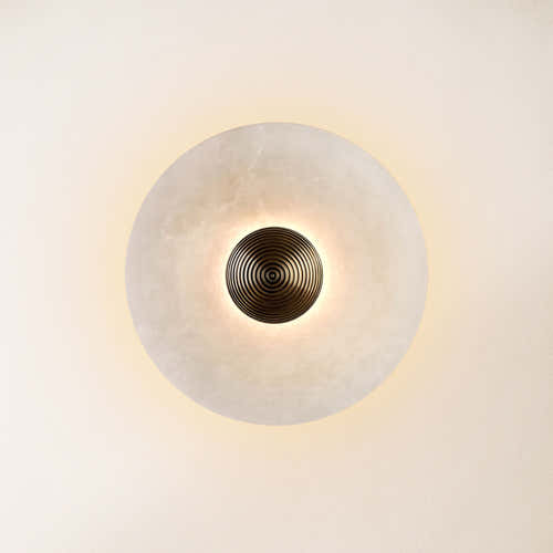 Miles Alabaster Wall Lamp 10"D