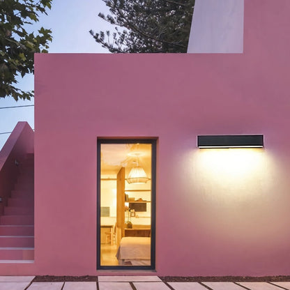 Hailguard Matte Rectangle LED Outdoor Wall Light