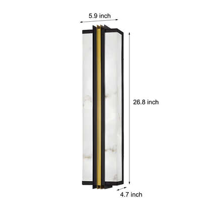 Voidray Resin Marble Shade Outdoor Wall Light