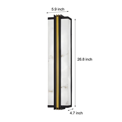 Voidray Resin Marble Shade Outdoor Wall Light