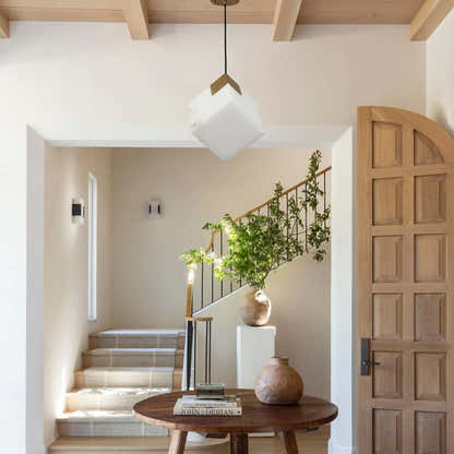 Dave Alabaster Pendant Light 4"W