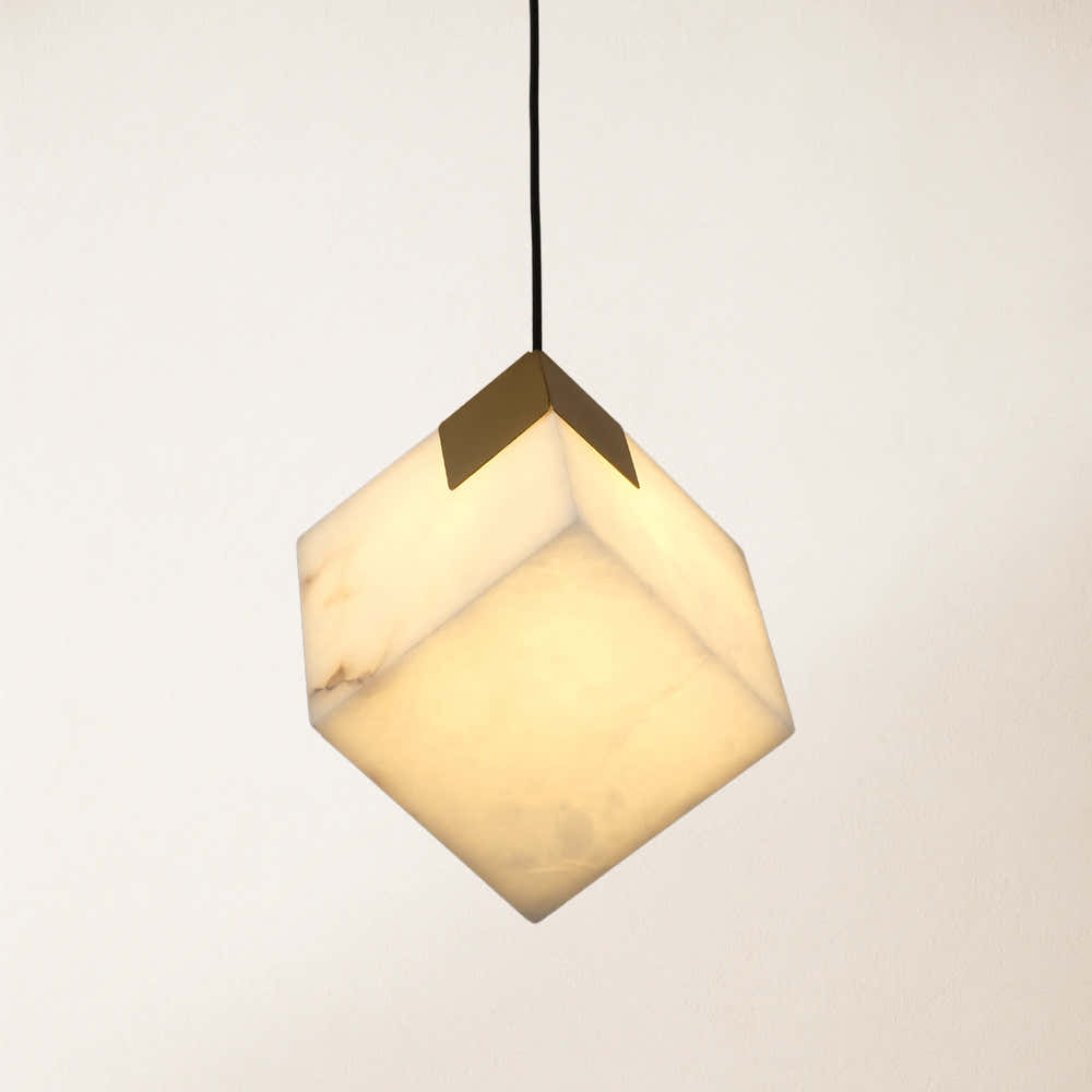 Dave Alabaster Pendant Light 4"W