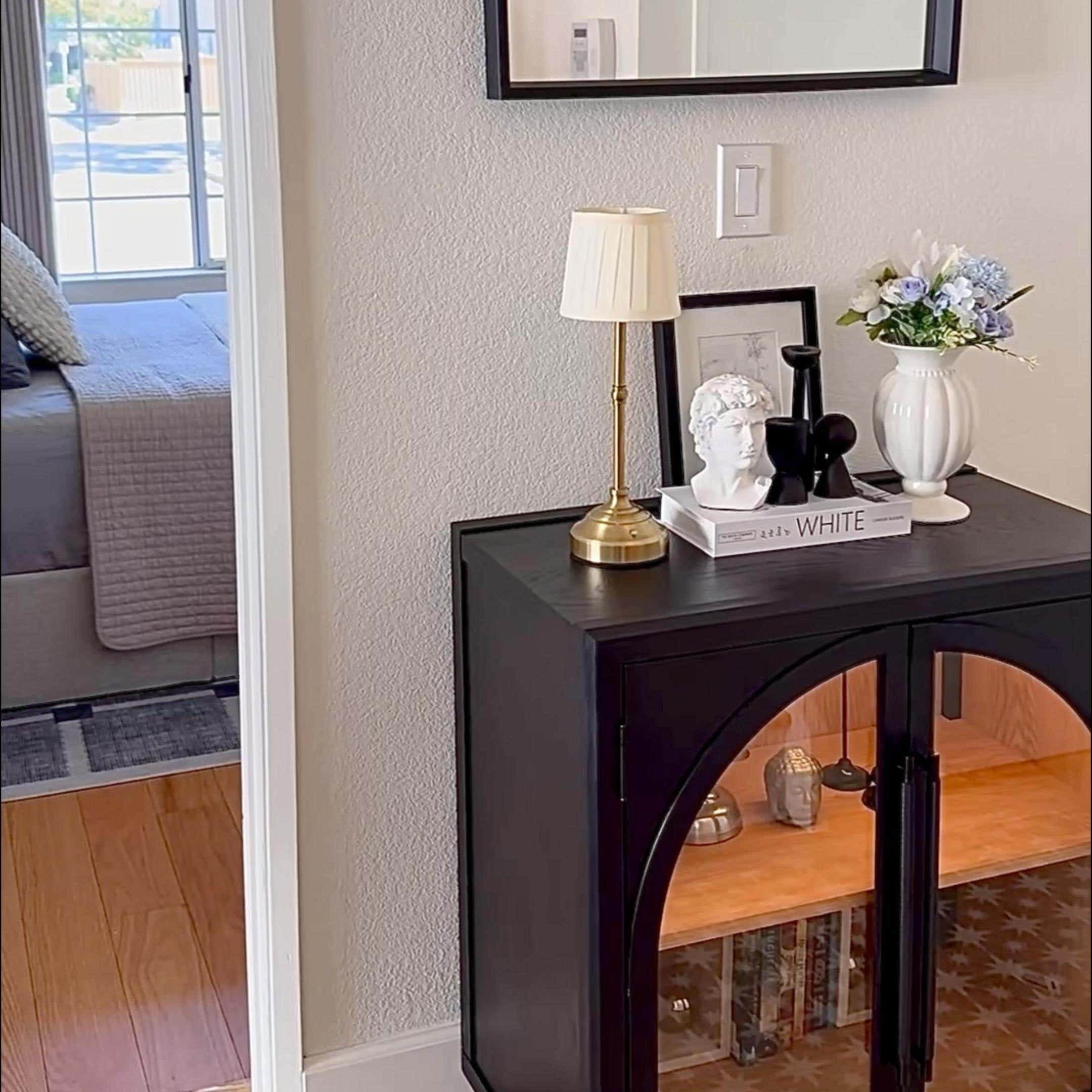 Alvar Arched 91″ Oak Media Console(Set of 3)