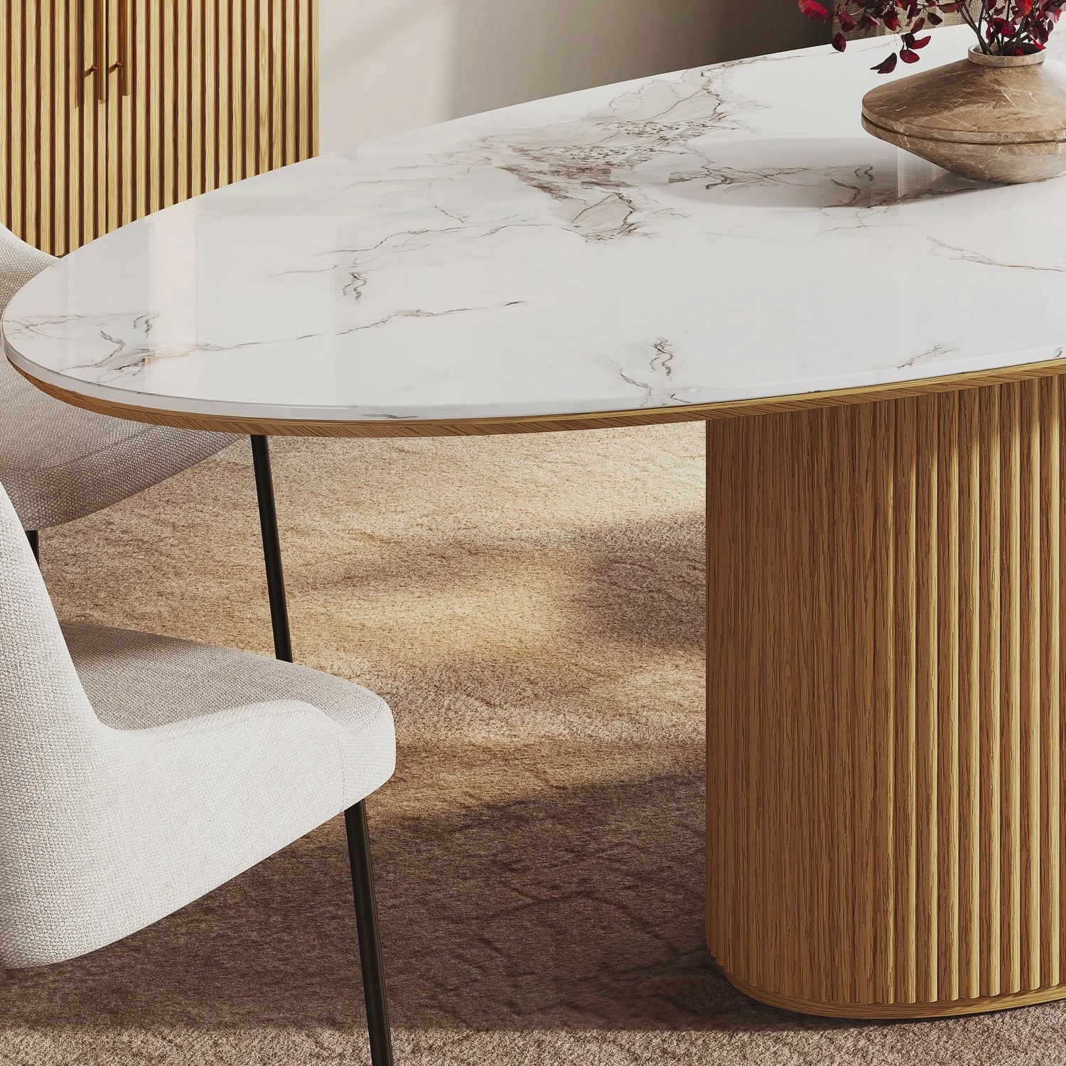 Marley Sintered Stone Dining Table 93"