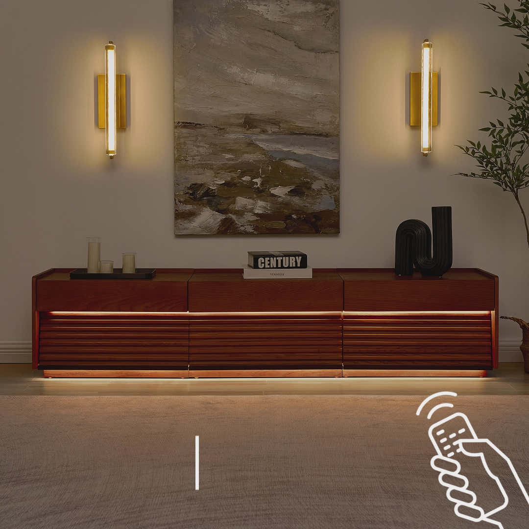 Devon Oak Media Console  71"