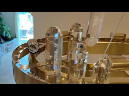 Stellara Crystal Strip Round Chandelier 24"D