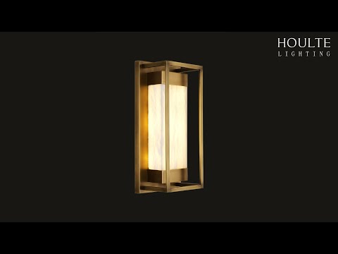 Bravura Alabaster Wall Sconce 16"H