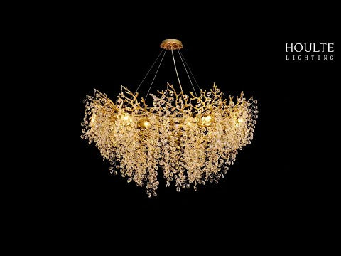 Lustre Branches Round Chandelier 48"D