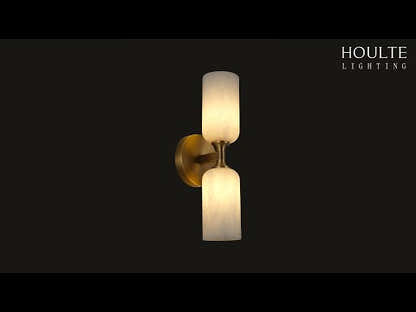 Axis Alabaster Wall Sconce 14"H