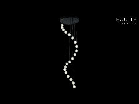 Pearl Ball Ceiling Round Chandelier 20"D