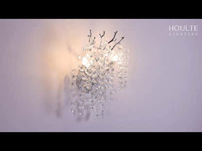 Lustre Branches Crystal Wall Sconce 10"W
