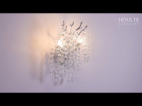 Lustre Branches Crystal Wall Sconce 10"W