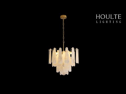 Caldera Alabaster Round Chandelier 22"