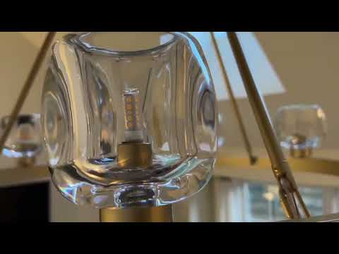 Vellum Crystal Round Chandelier 59"D