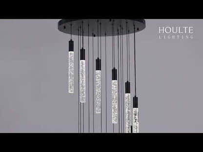 Nova Cascade Modern LED High Ceiling Chandelier 24"D