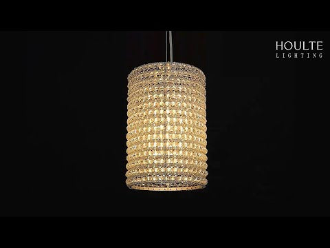 Stellar Beads Pendant Lights Smoke Clear 12"