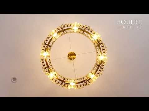 Stellara Crystal Strip Round Chandelier 32"D