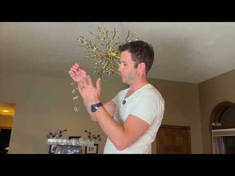 Frostleaf Crystal Grand Cascade Branches Chandelier 24"D