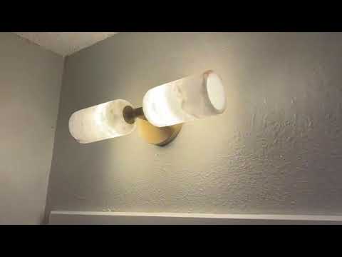 Axis Alabaster Wall Sconce 14"H