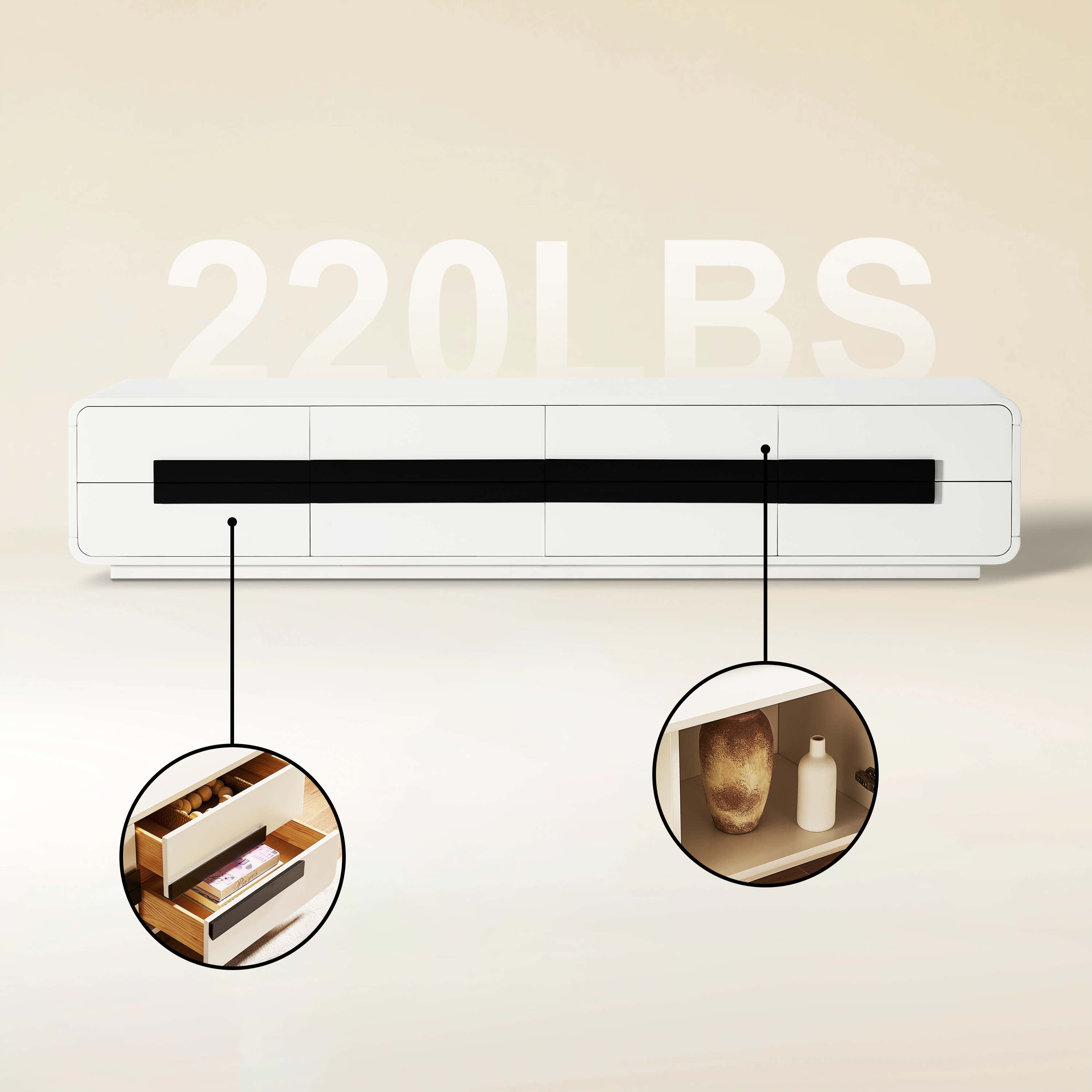 Soren Media Console  80" W