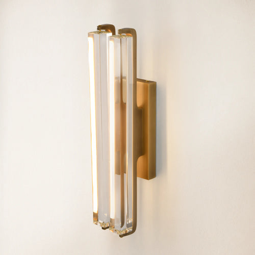 Clara Glow Crystal Double Wall Sconce 19"