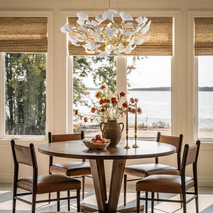 Twilight Branches Ceramic Glow Round Chandelier 32"D