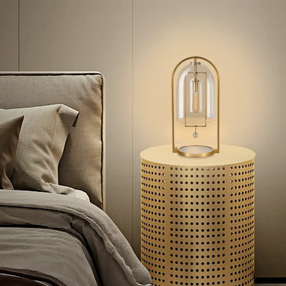 Bellhop Vintage Glass Table Lamp 21"H