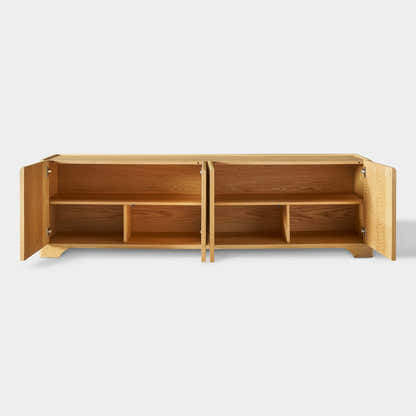 Aurora Oak Media Console 80"