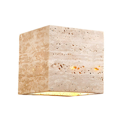 Quartzyx Yellow Travertine Outdoor Wall Light