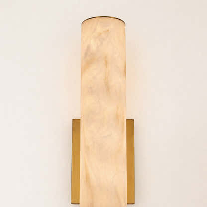 Sylvia Palladian Resin Alabaster Texture Wall Sconce 20"H