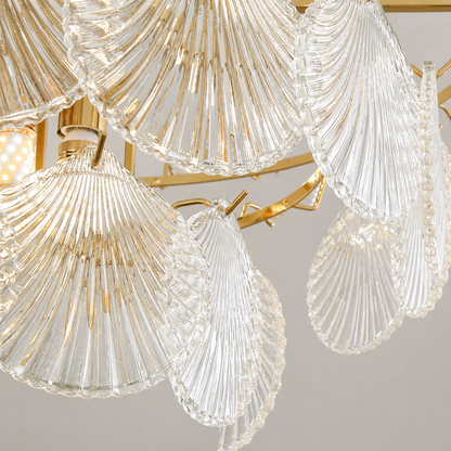 Marivelle Luxury Shell Glass Chandelier