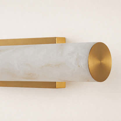 Sylvia Palladian Resin Alabaster Texture Wall Sconce 36"H